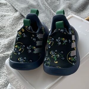 Baby 4C Navy and Green Disney Adidas Shoes